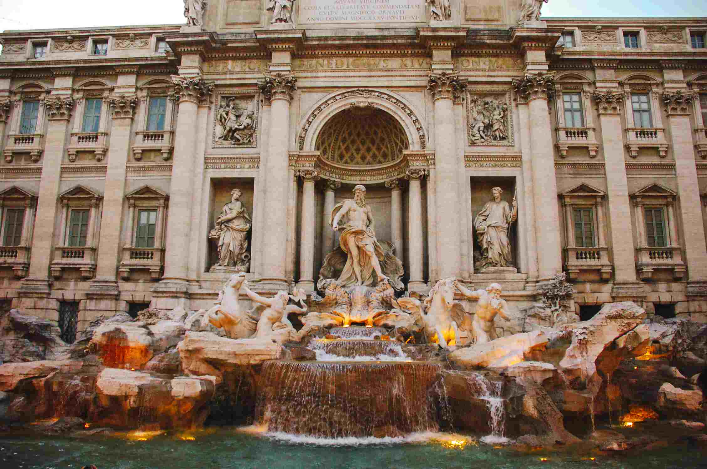 Night panoramic tour of Rome with dinner